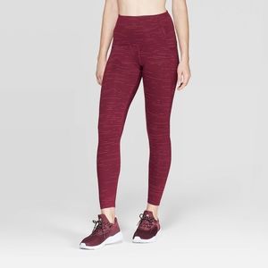 Women's High-Waisted Spacedye Print Leggings Berry